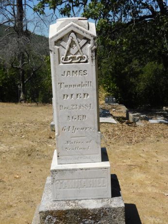 [Picture of James Tannahill grave]